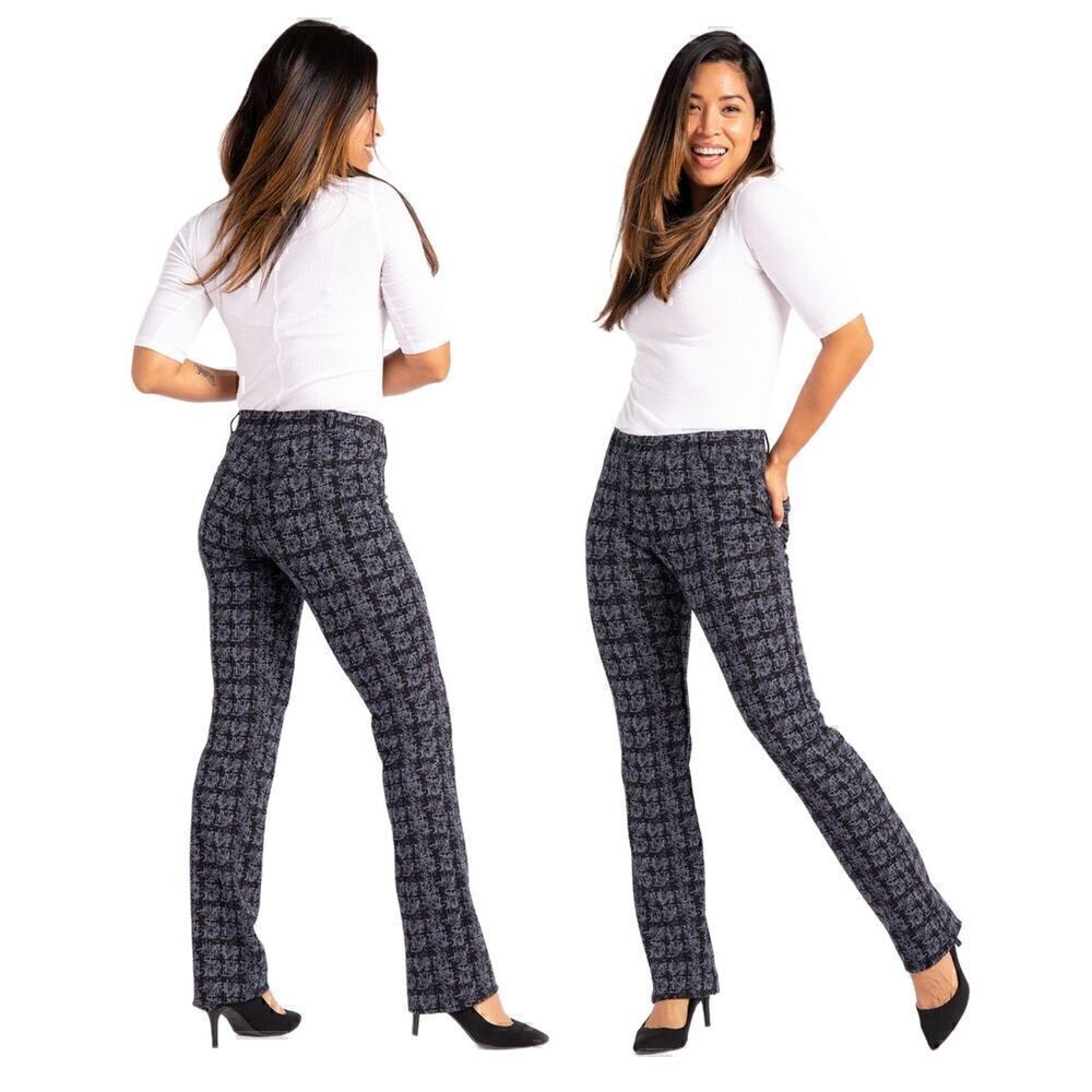 Betabrand Abstract Print Pull On Stretch Dress / Yoga Straight Pants Size Small